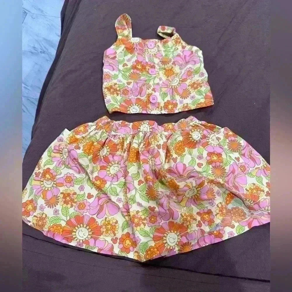 Disney Minnie 4T Two Piece Croptop Outfit